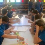 Photo sensibilisation braille auprès d'une école