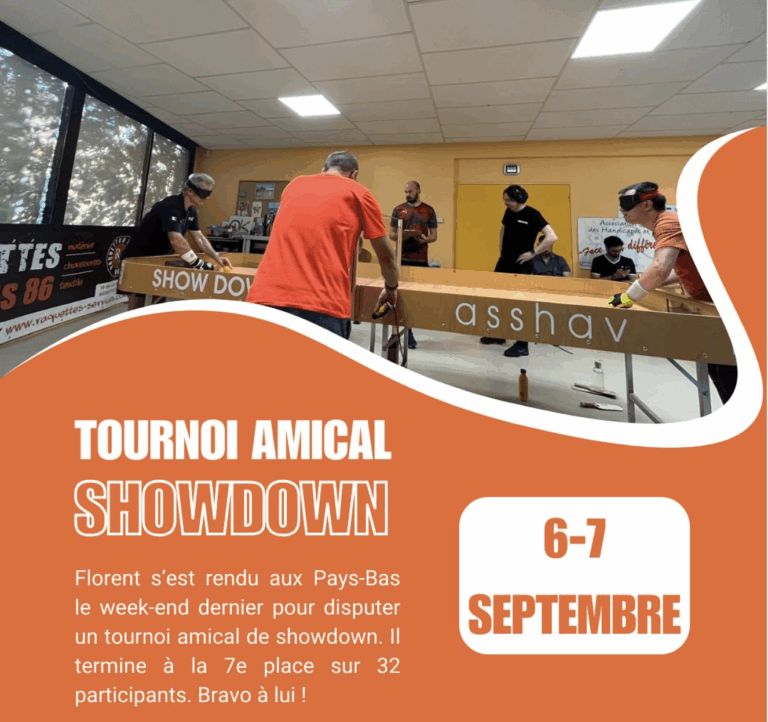 Tournoi amical de showdown
