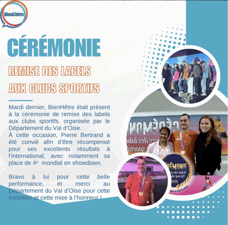 Cérémonie de remise des labels aux clubs sportifs – Département du Val d’Oise