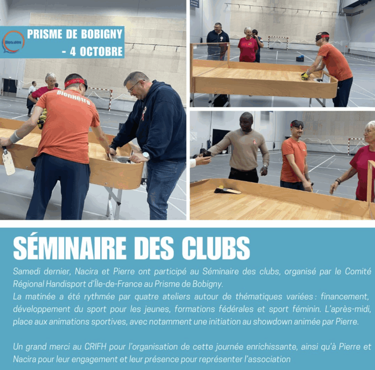 Séminaire des clubs organisé par le CRIFH au Prisme de Bobigny !